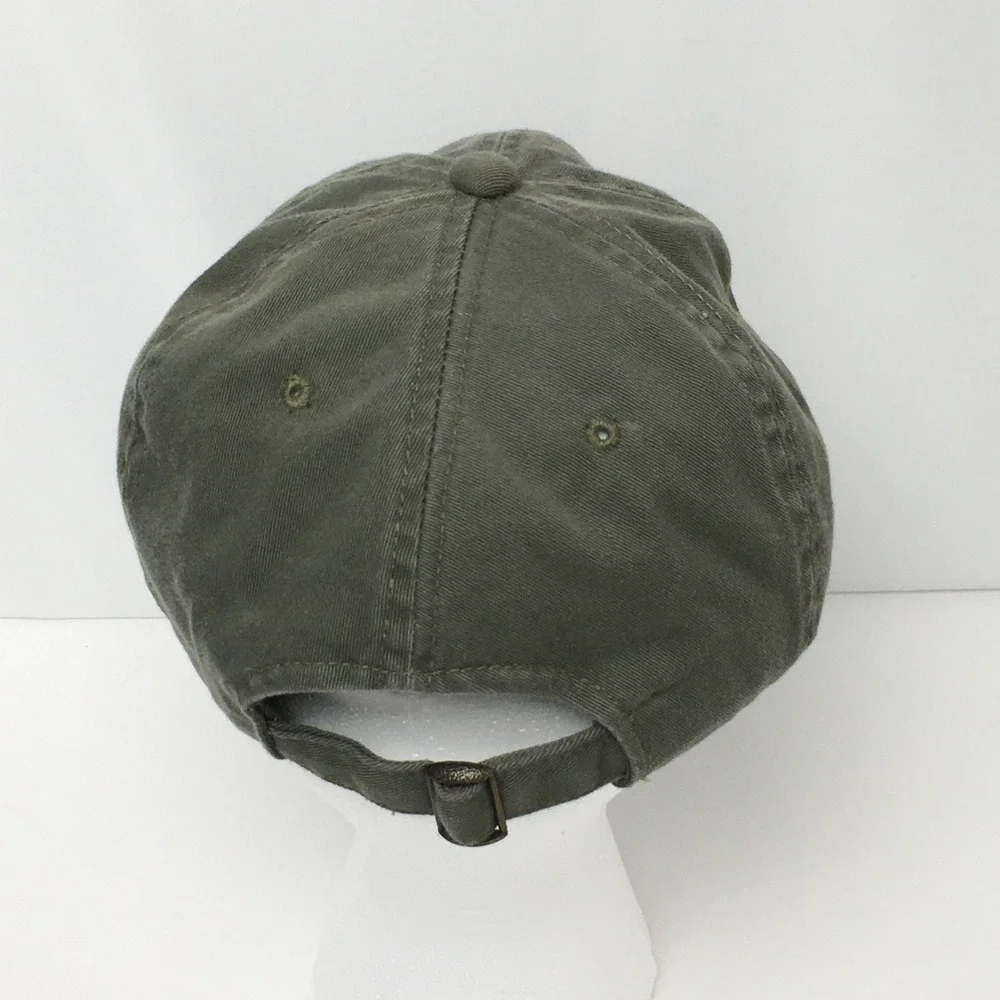 Ducks Unlimited Hat Mens OSFM Olive Green Embroidered Cotton Adjustable Ball Cap